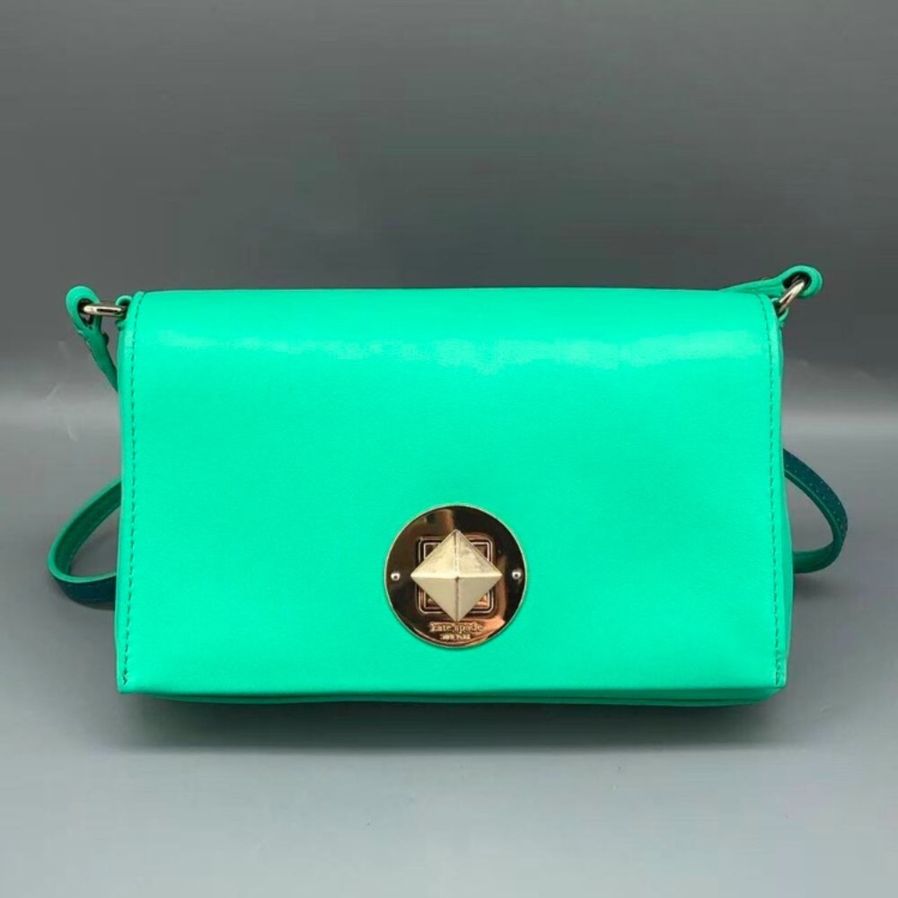Kate Spade Teal Crossbody Bag with Gold Accent